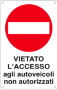 CART.VIETATO ACC.AUTOVEIC.NON